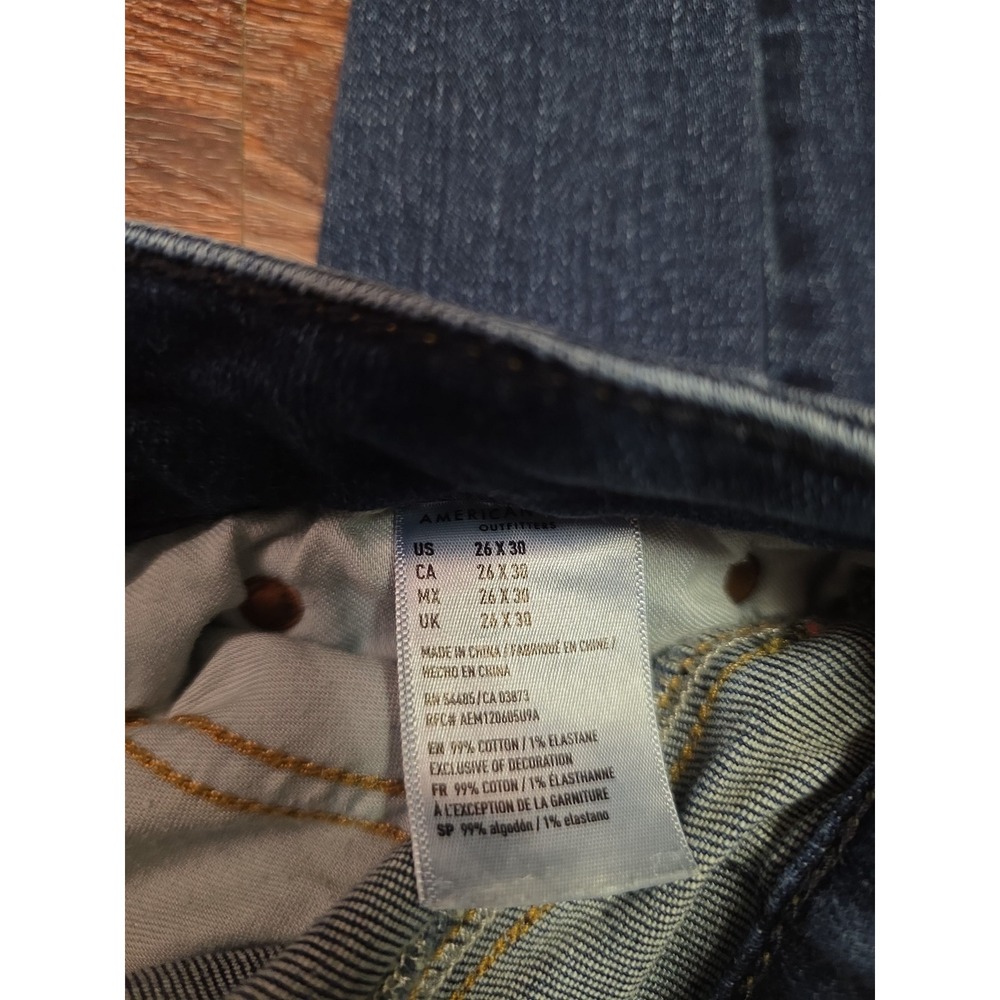 American Eagle Slim Taper Ne(x)t Level Airflex Dark Wash Jeans Mens 26x30 - Picture 5 of 5